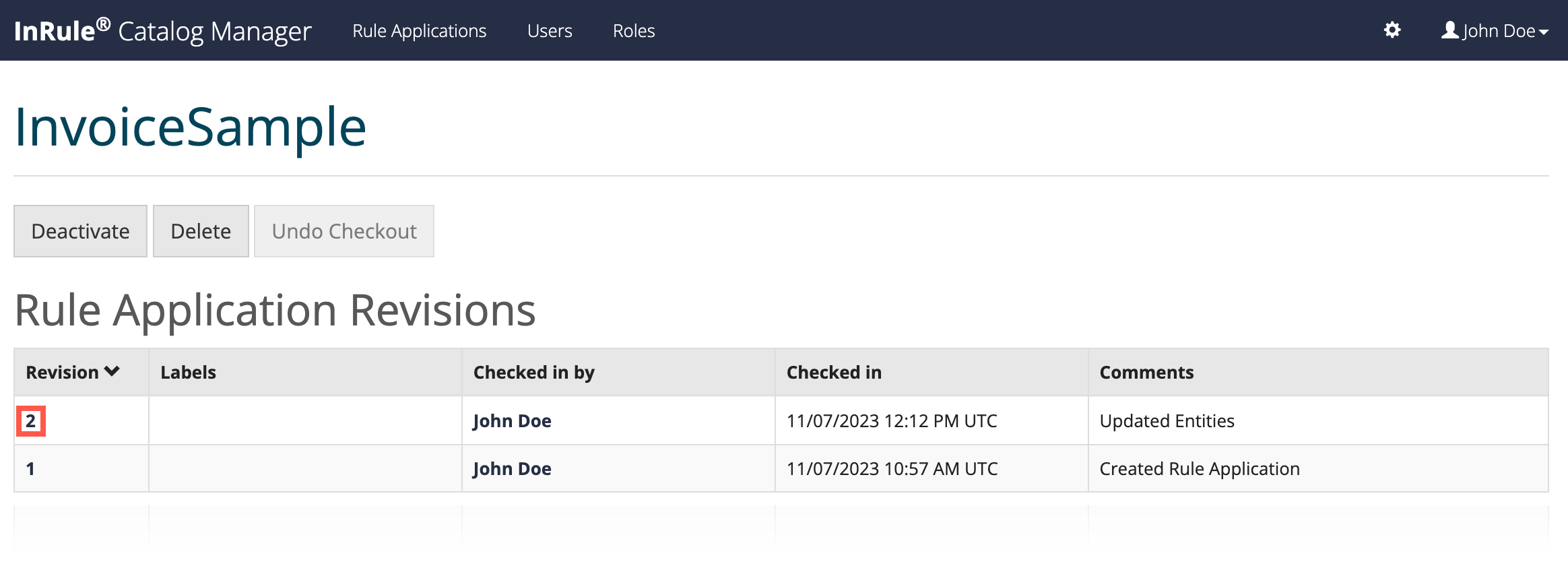 Select the revision number.png